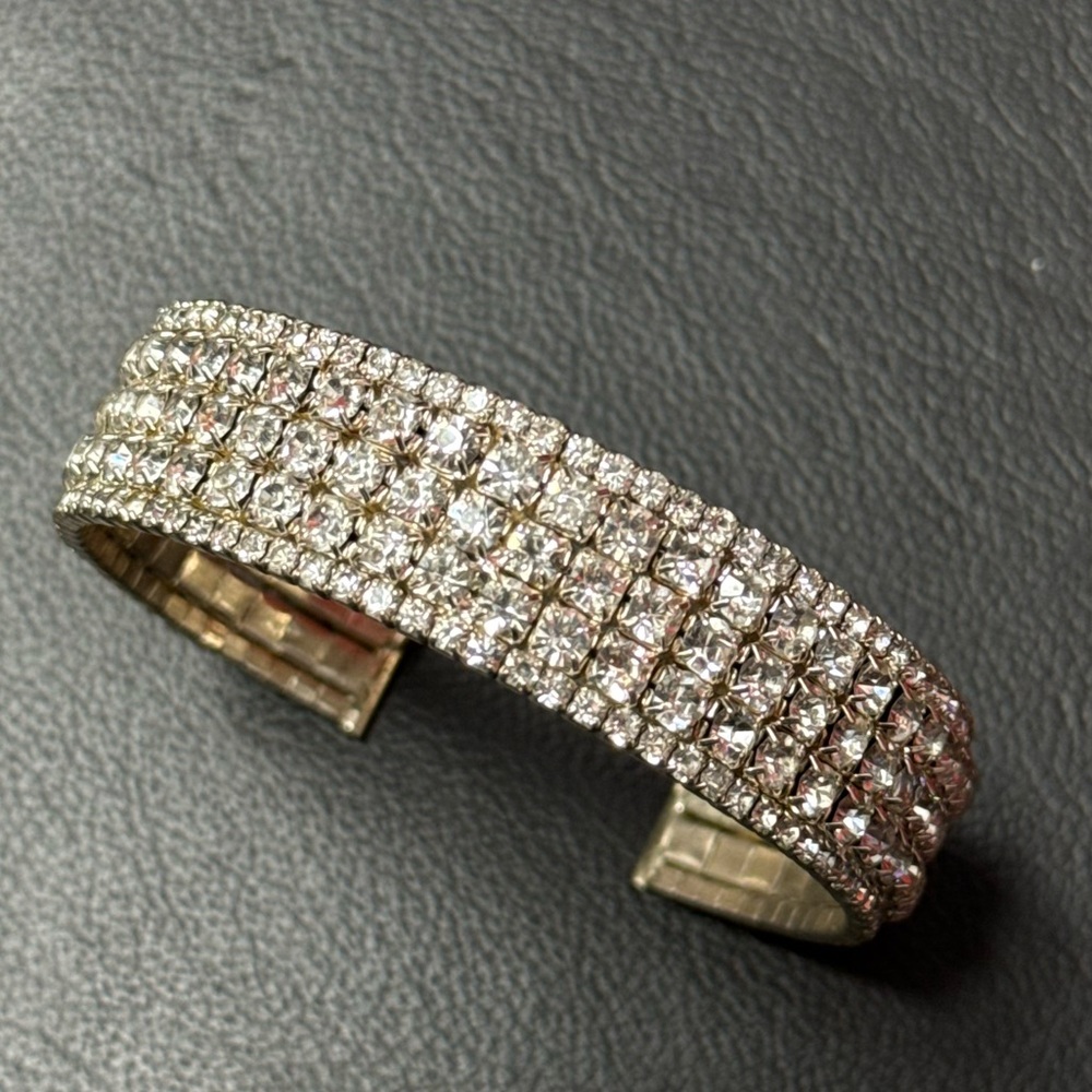 Elegant Silver Crystal Bracelet